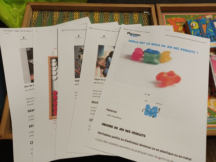 Coffret plateau de jeux vintage - photo numéro 7