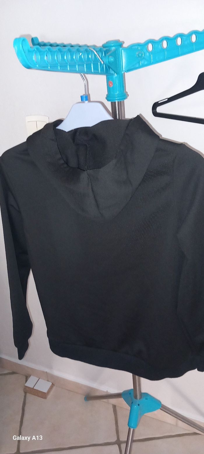Pull à capuche noir fille 13 ans - photo numéro 2
