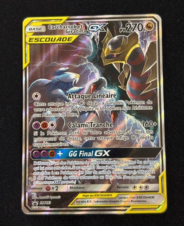 Carte Pokémon carchacroket & giratina - photo numéro 2