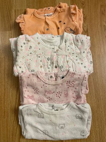 Lot 4 grenouillères 1 mois