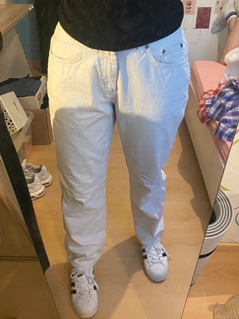 jean beige droit