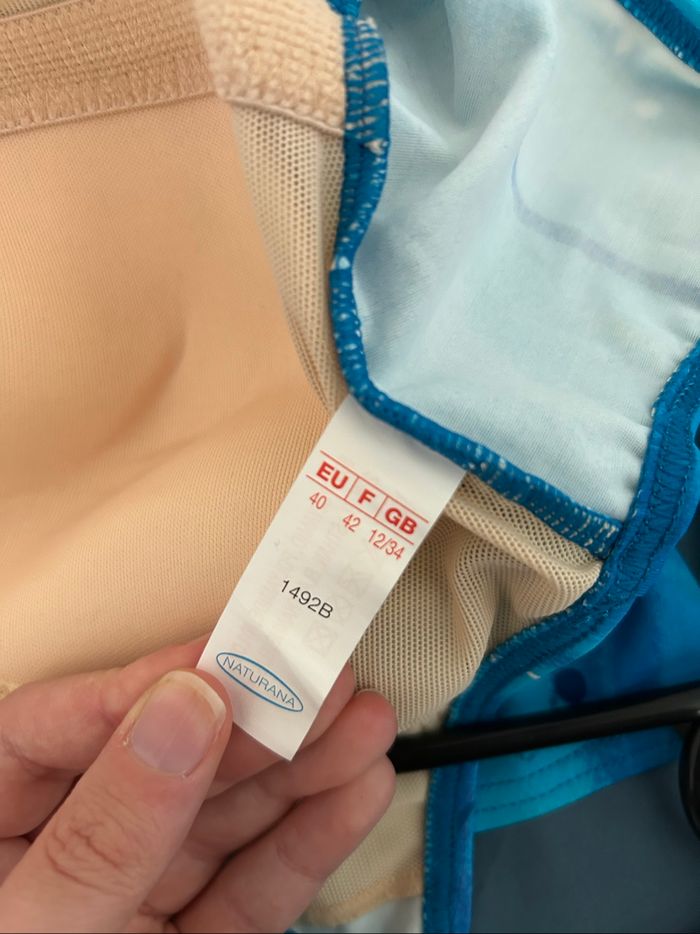 Maillot de bain 1 pièce bleu à motifs Neuf Naturana Tailles 38-40 - photo numéro 9