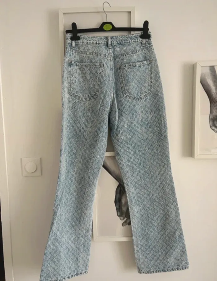 Jean à motifs bleu clair easy Clothes neuf - photo numéro 3