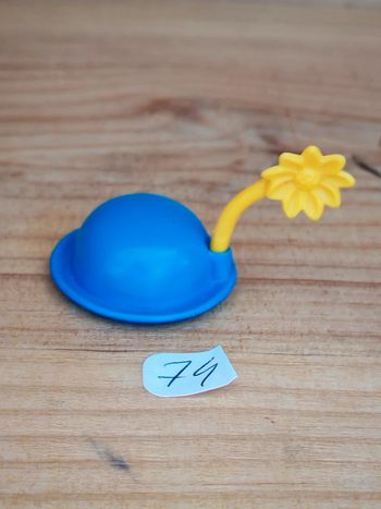 Playmobil 5537 chapeau bleu de clown avec fleur jaune