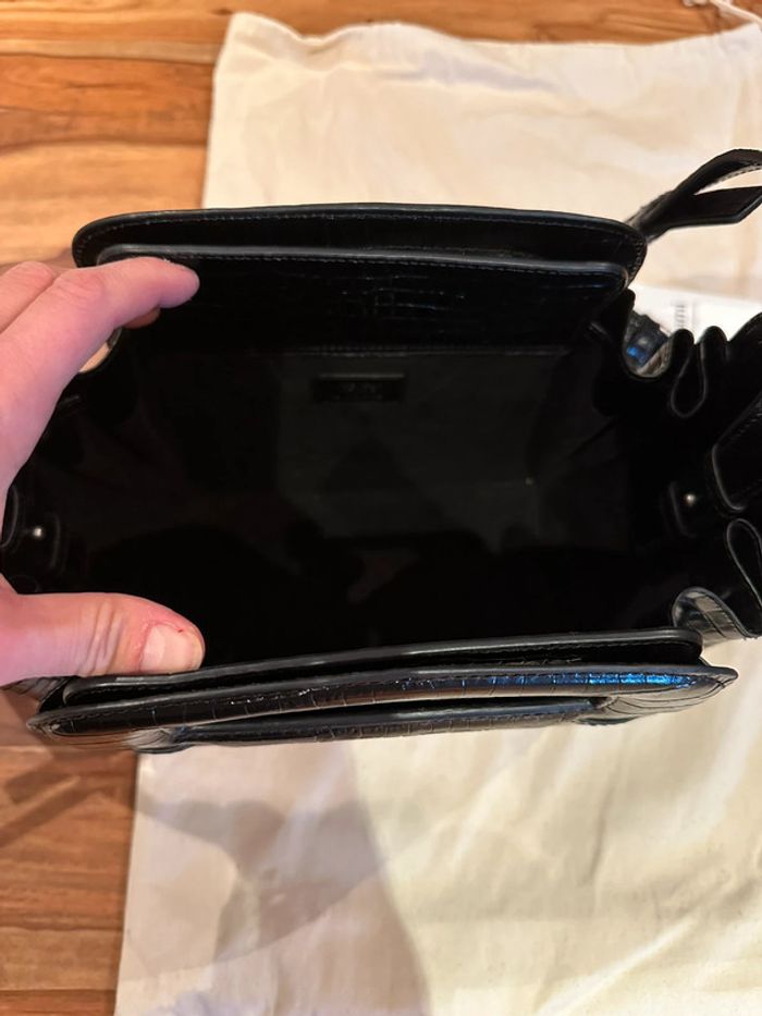 Sac à main en cuir effet croco Ami Paris neuf - photo numéro 9