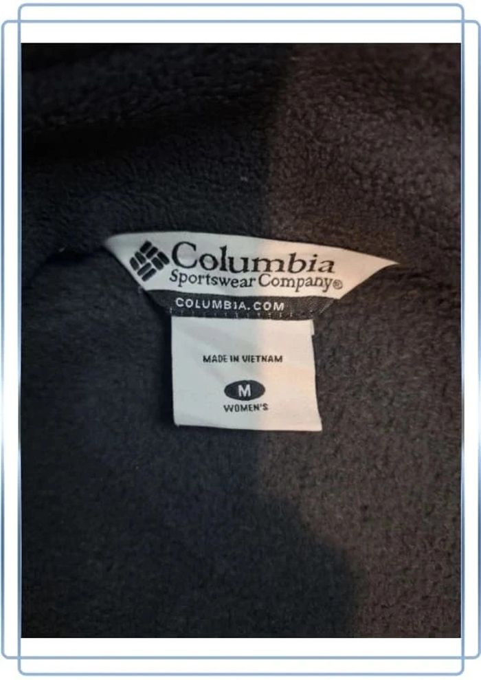 Polaire full zip columbia femme noir - taille M / brodé (270) - photo numéro 10