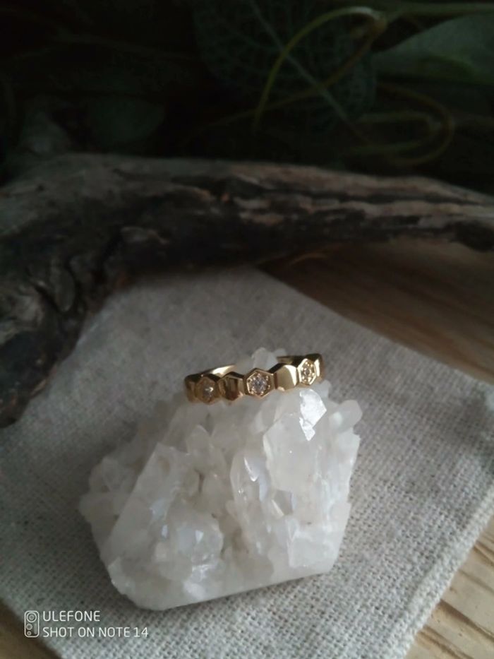 Bague alvéoles d'abeille