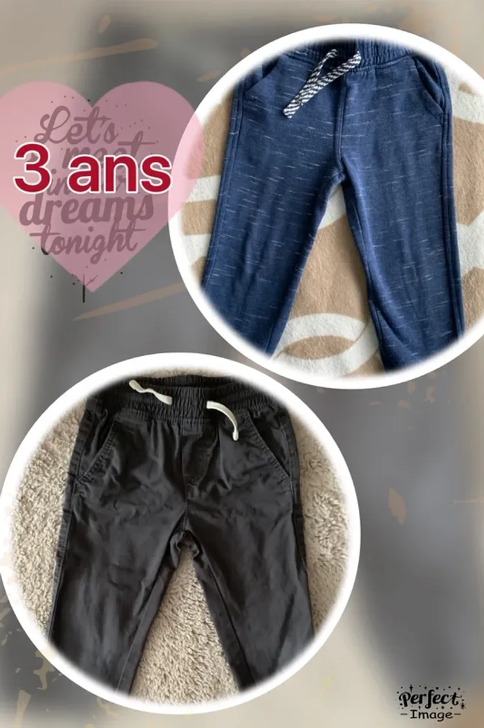Lot 2 pantalons 3 ans