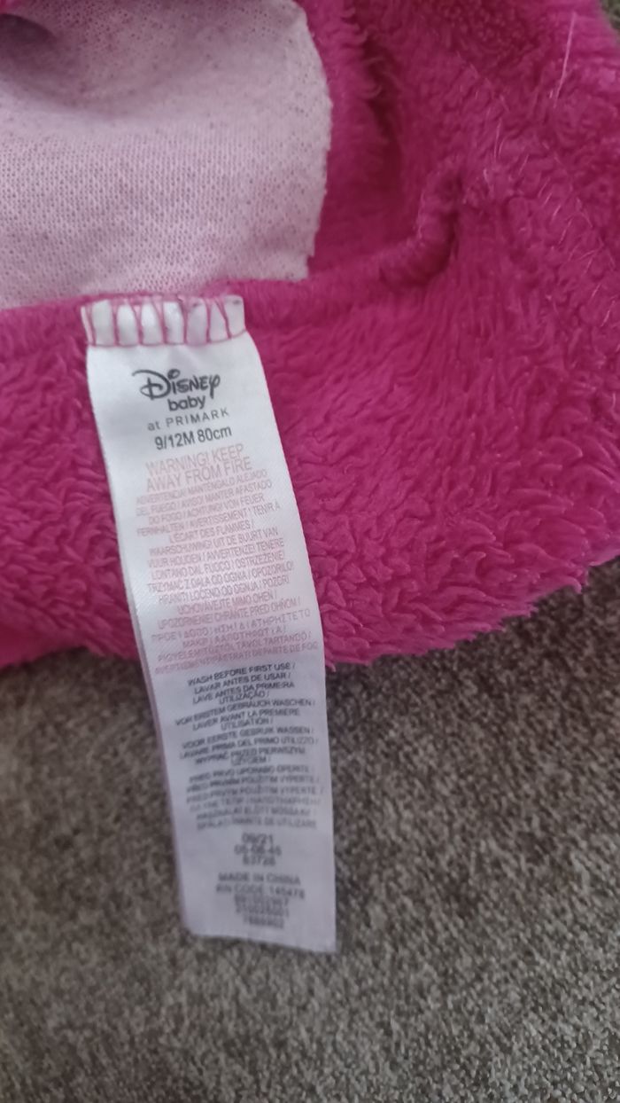 Pyjama bébé fille 9/ 12 mois Disney minnie très bon état rose et gris - photo numéro 6