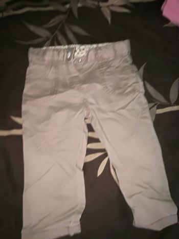 Pantalon taupe clair Tex 12 mois