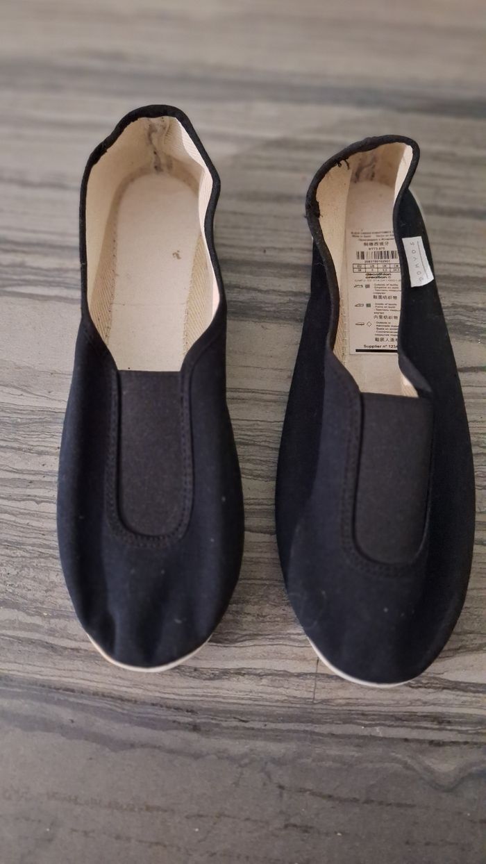 Chaussons gymnastique noir