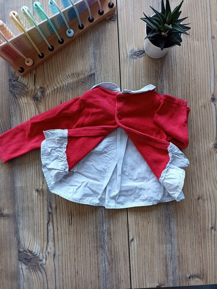Pull chemise fille 12 mois - photo numéro 5