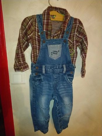 Salopette en jean Lupilu taille 18 mois