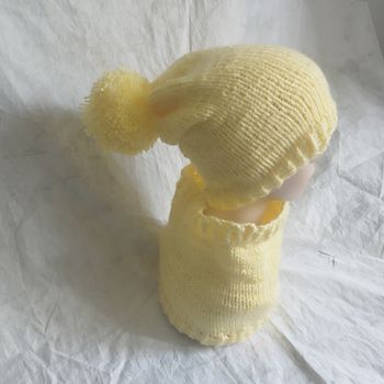 Ensemble bonnet col unisexe