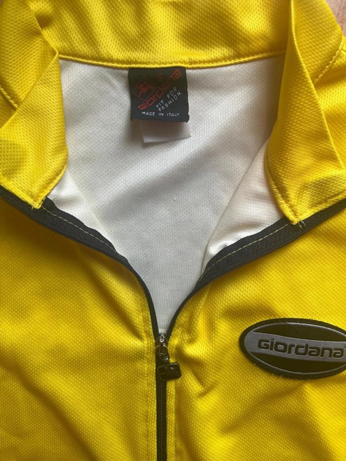 Maillot de cyclisme Giordana / XL/ Jaune / Excellent état - photo numéro 3