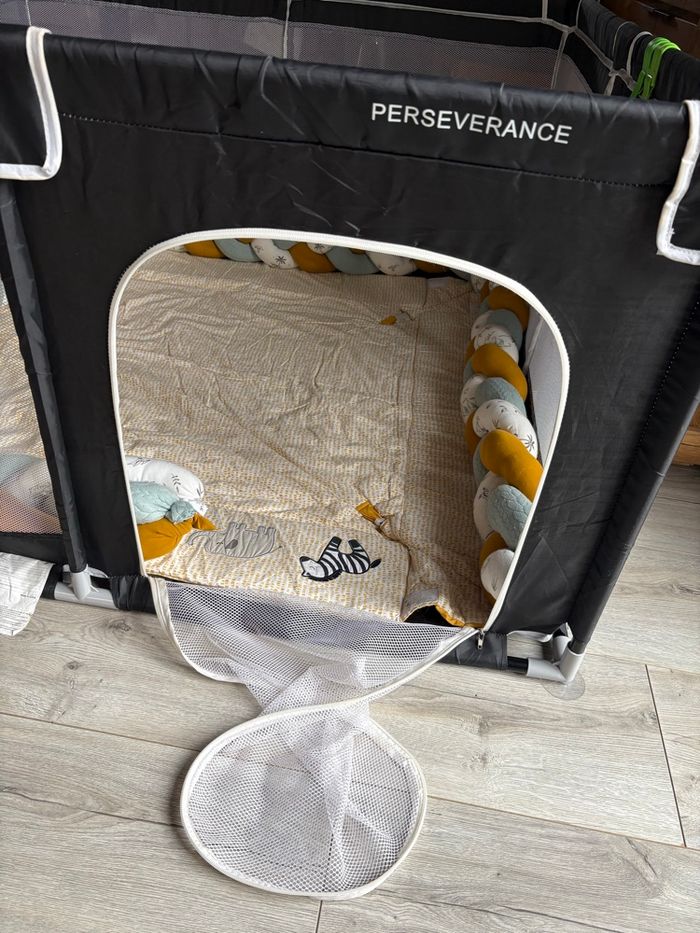 Parc tissu 130 x 130 x 65 cm - photo numéro 2