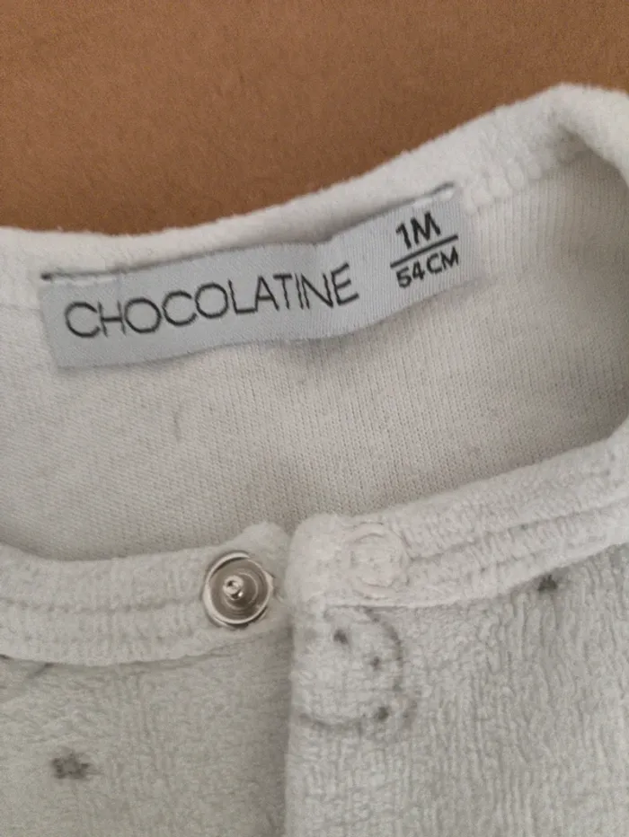 Pyjama chocolatine 1mois - photo numéro 2