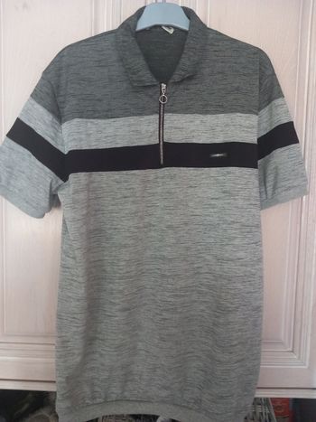 Polo gris et noir taille L Stil Park
