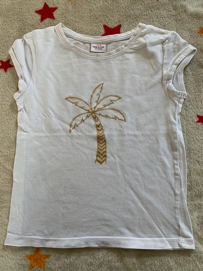 Lot 3 Tee-shirts TAO Blanc et Multicolore 5 ans - photo numéro 6