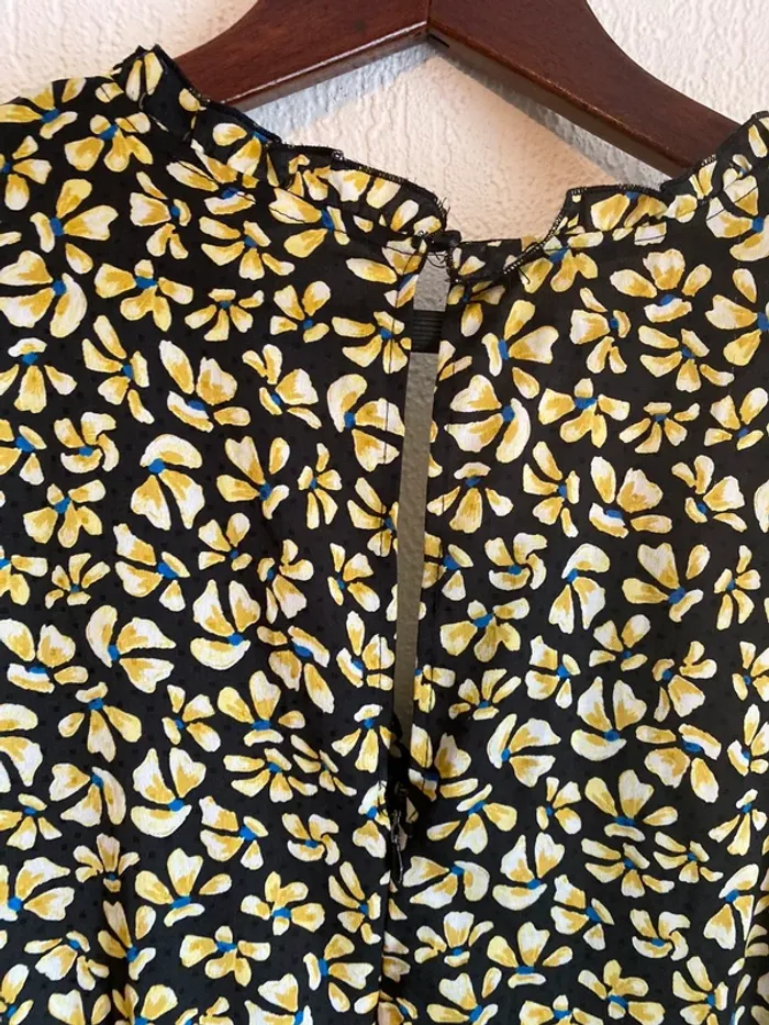 Robe Zara taille L 40 fleurie babydoll - photo numéro 5