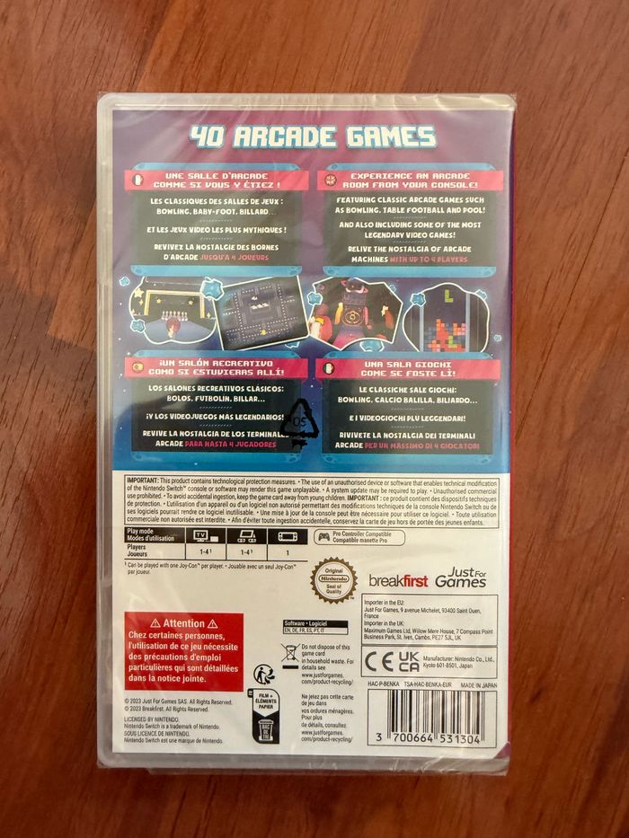 Arcade Game Zone Jeu Nintendo Switch NEUF sous blister - photo numéro 2
