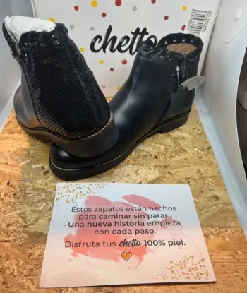 Bottine cuir