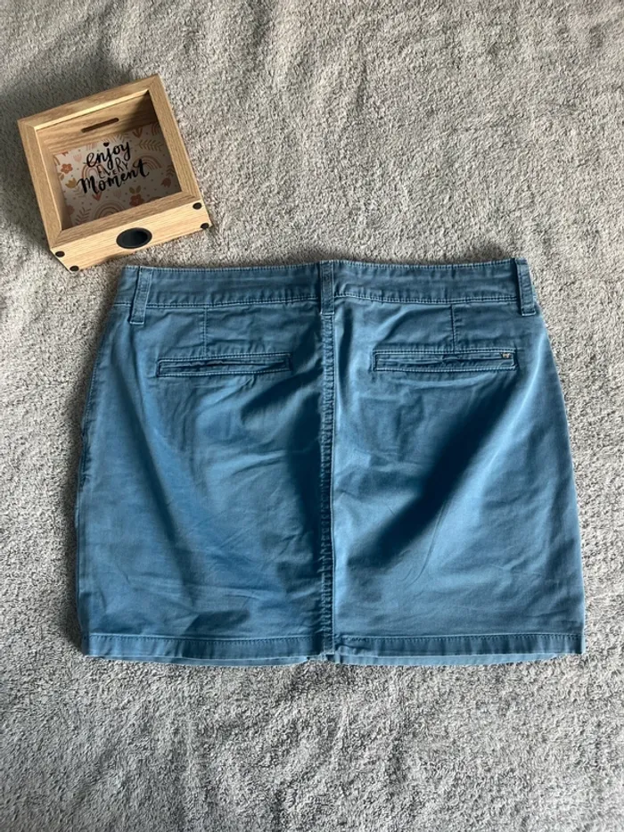 👗 Jupe courte Mustang Maren Chino Skirt bleue – Taille 28 (38), style casual chic - photo numéro 5