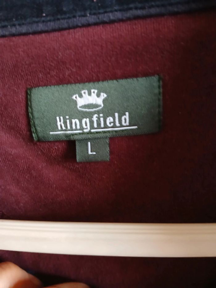🍍 Polo homme ML bordeaux taille L - photo numéro 7