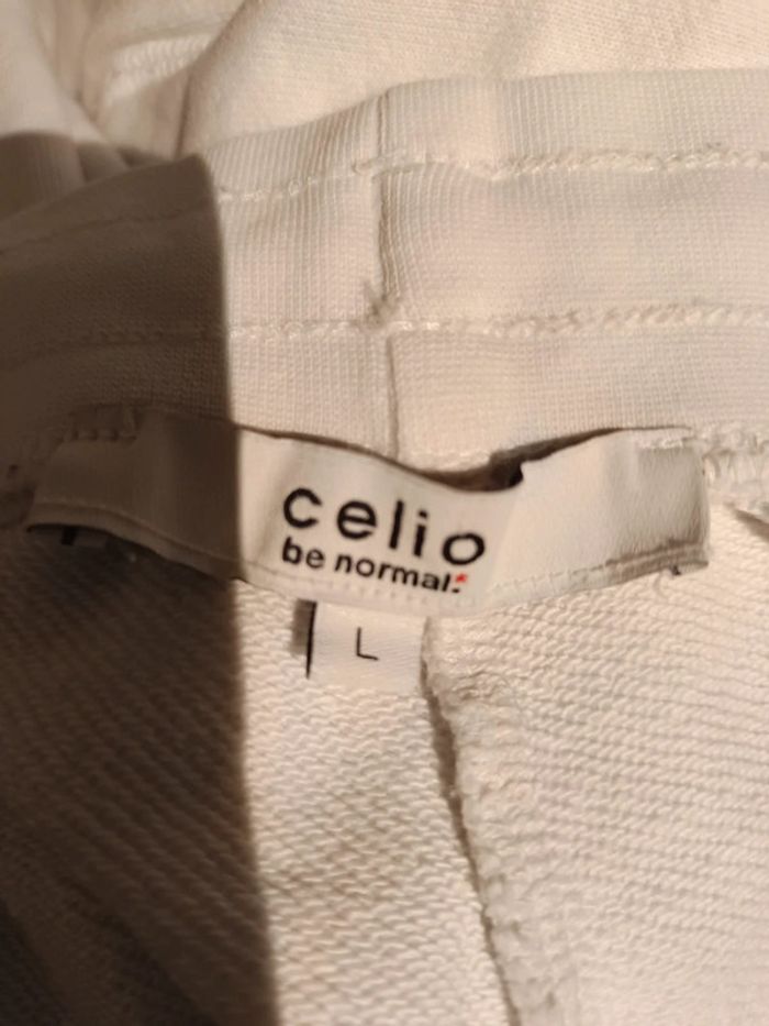 Jogging Celio blanc - photo numéro 3
