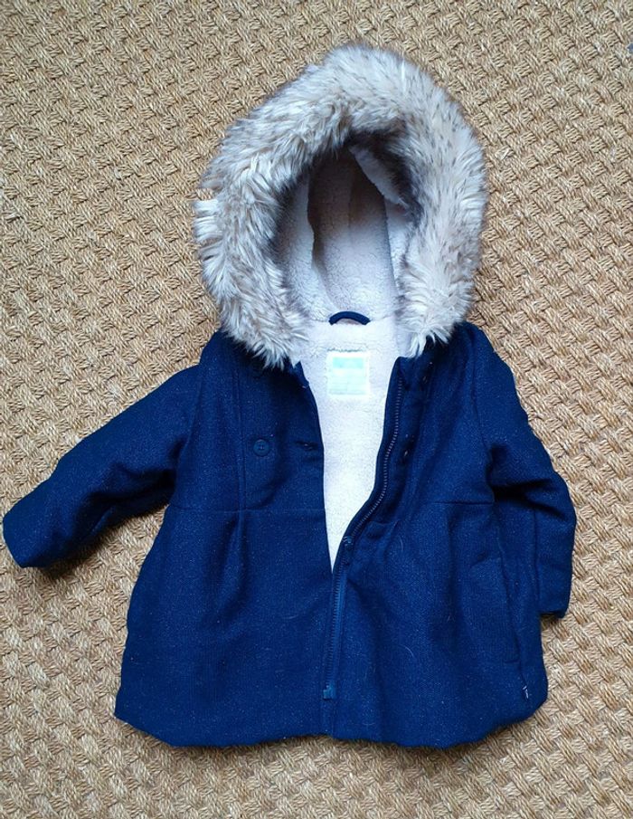 Manteau bleu Okaidi 12 mois