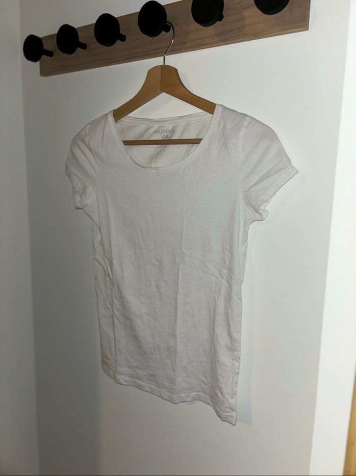 t-shirt blanc basic cotton