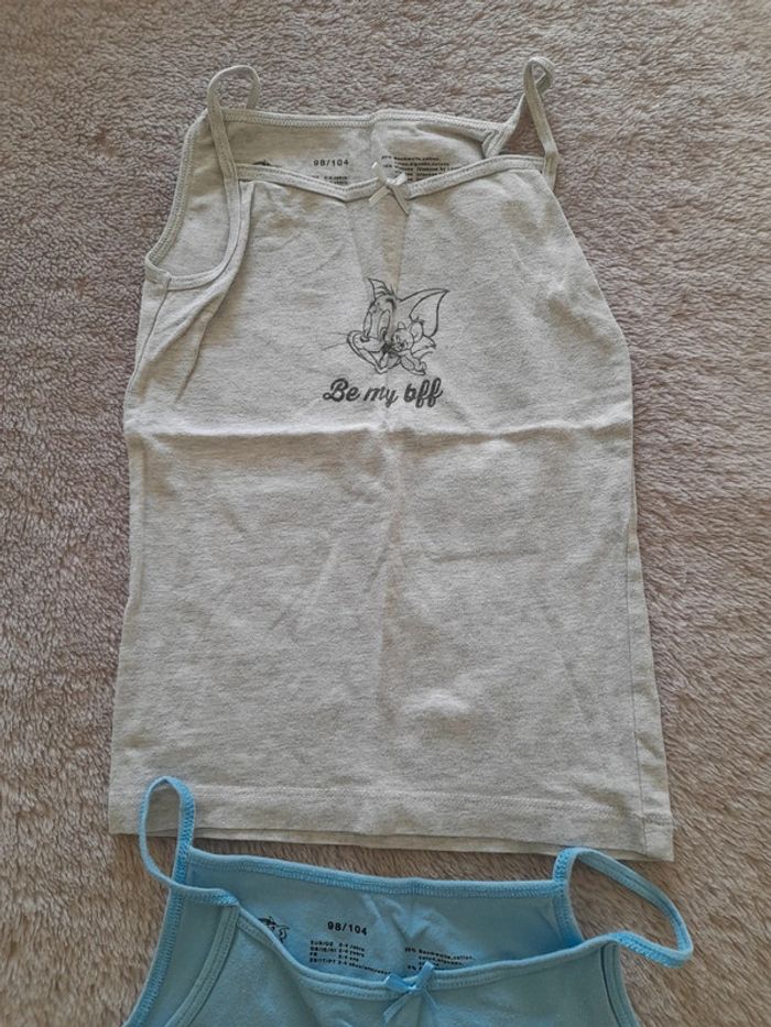 Lot 2 débardeurs fille taille 2-4 ans Lupilu - photo numéro 3