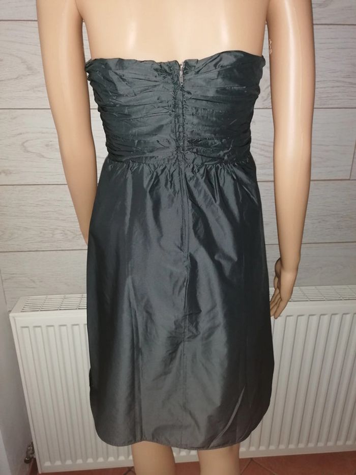 robe bustier aspect satin gris, Promod 36 - photo numéro 3