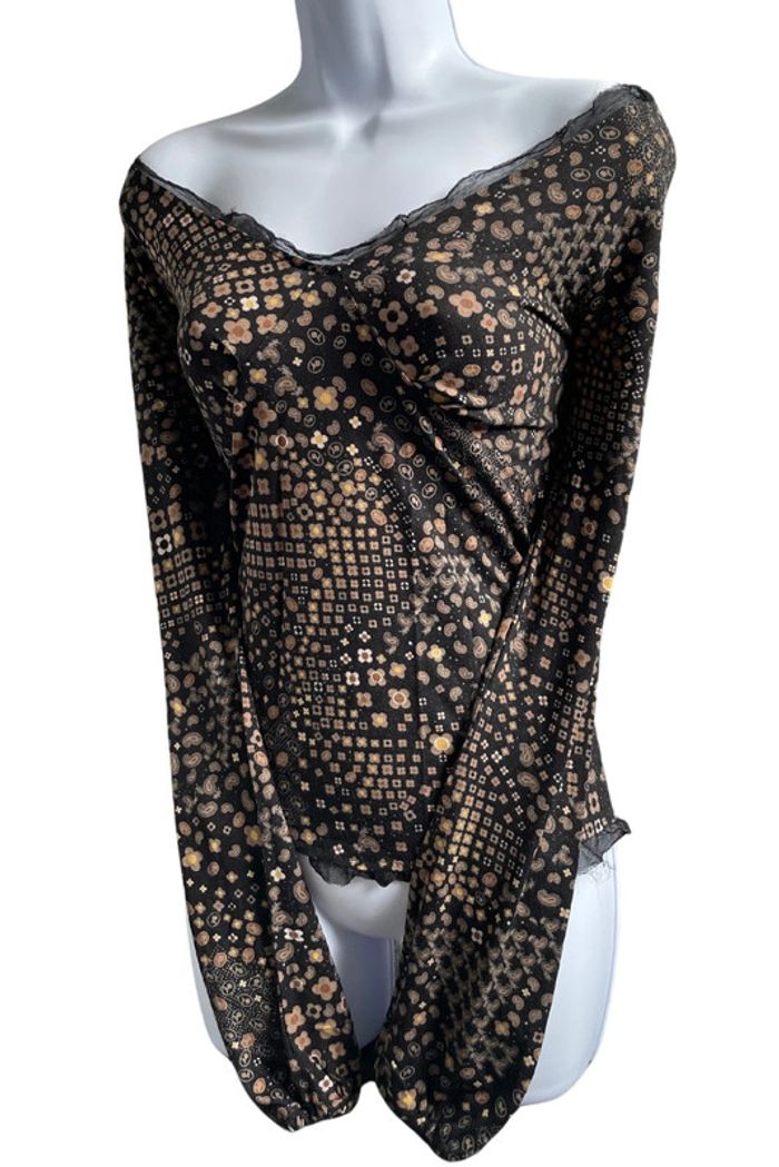 Top Col en v off shoulder fairymoon y2k M/L