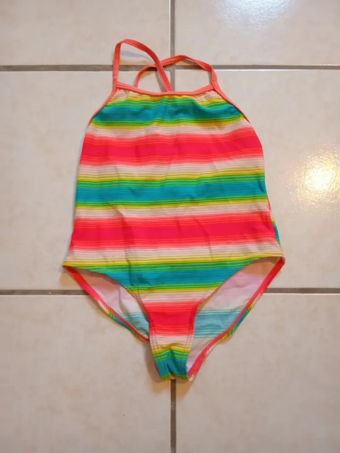 Maillot de bain 1 pièce multicolore Dpam 8 ans