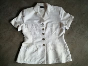 Veste doublée blanche Taille 2 Morgan