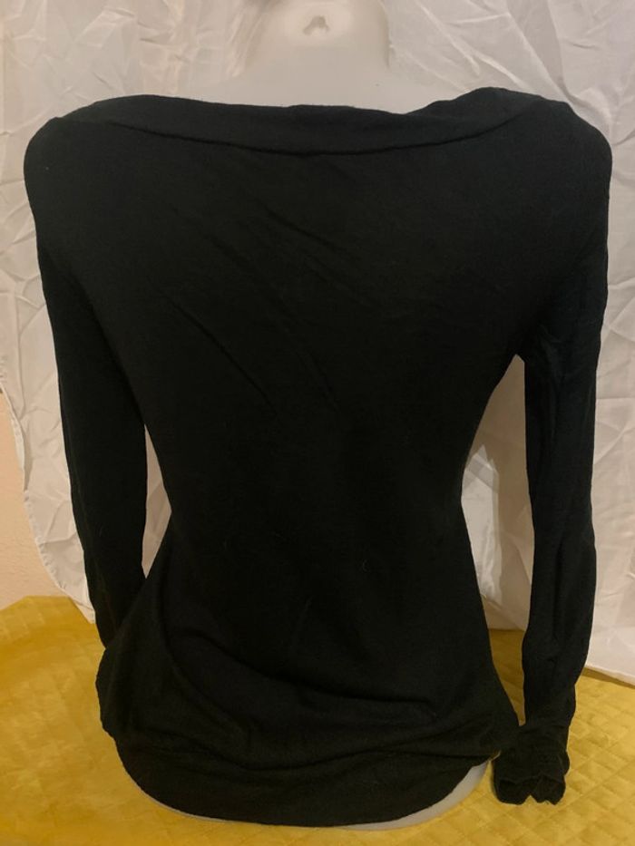 Teeshirt vintage taille 40 manches longues motif paillettes - photo numéro 5