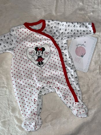 Pyjama velours 1mois Minnie