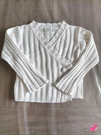 Gilet cache coeur en côtes plates Sergent Major 23 mois