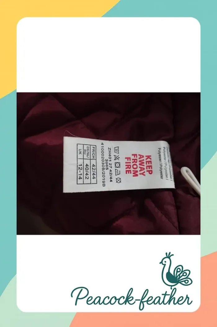 Manteau Parka bordeaux 40/42 atlas - photo numéro 10