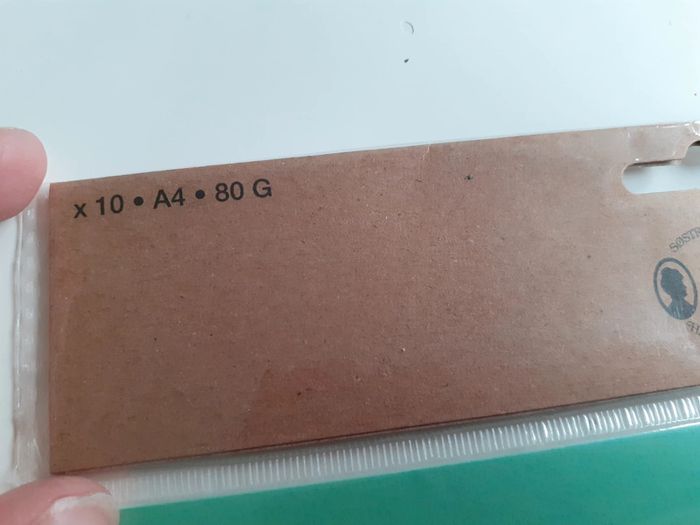 feuille a4 verte x10 - photo numéro 2