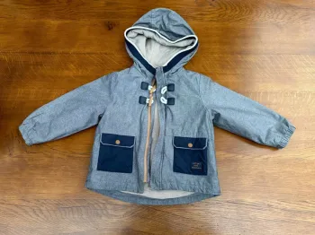 Veste gris en bleu Obaibi 23 mois