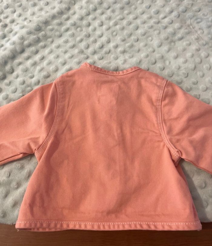 Veste en jean rose bebe 3 mois tape à l’œil - photo numéro 4
