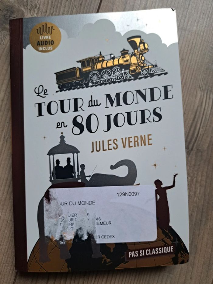 Le tour du monde en 80 jours. Jules Verne. Belin pas si classique. Neuf