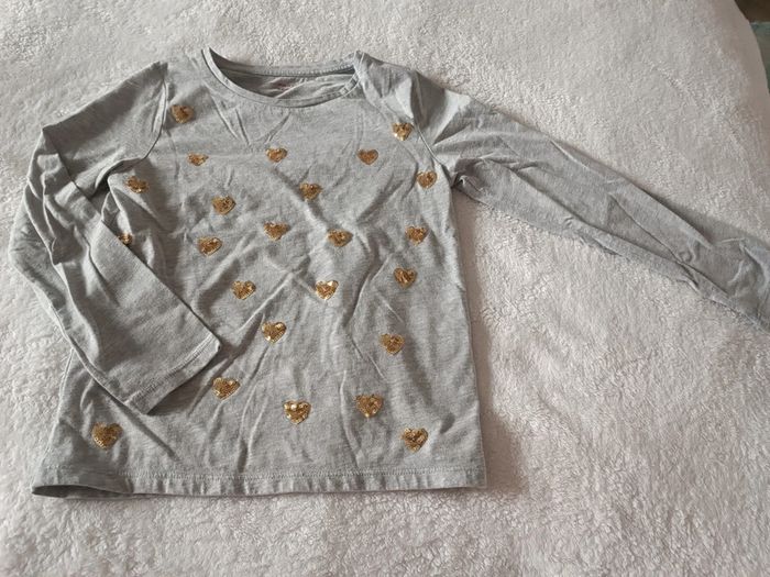 Blouse coeur 8 ans
