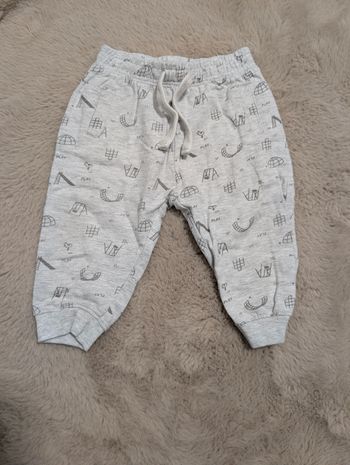 🩶 Jogging TEX Baby – 12 mois / 12M – gris clair imprimé Play 🩶