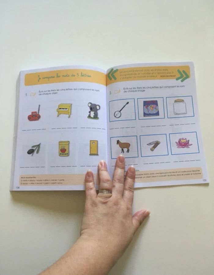 Lives TRÈS BON ÉTAT Les petits Montessori pour apprendre à lire  de 3 à 7 ans - photo numéro 6