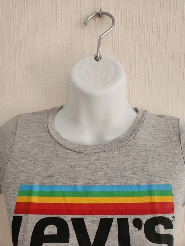 Tee-shirt Levi's manches courtes grises 12 ans - photo numéro 3