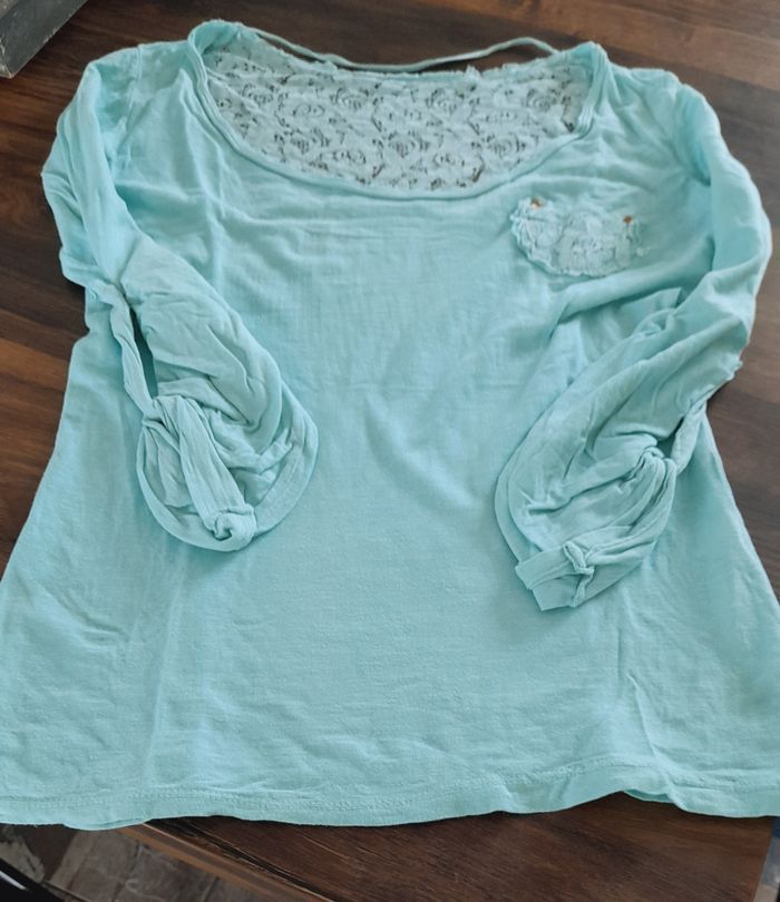 Tee shirt femmes couleur menthe Made In Italy M - photo numéro 6