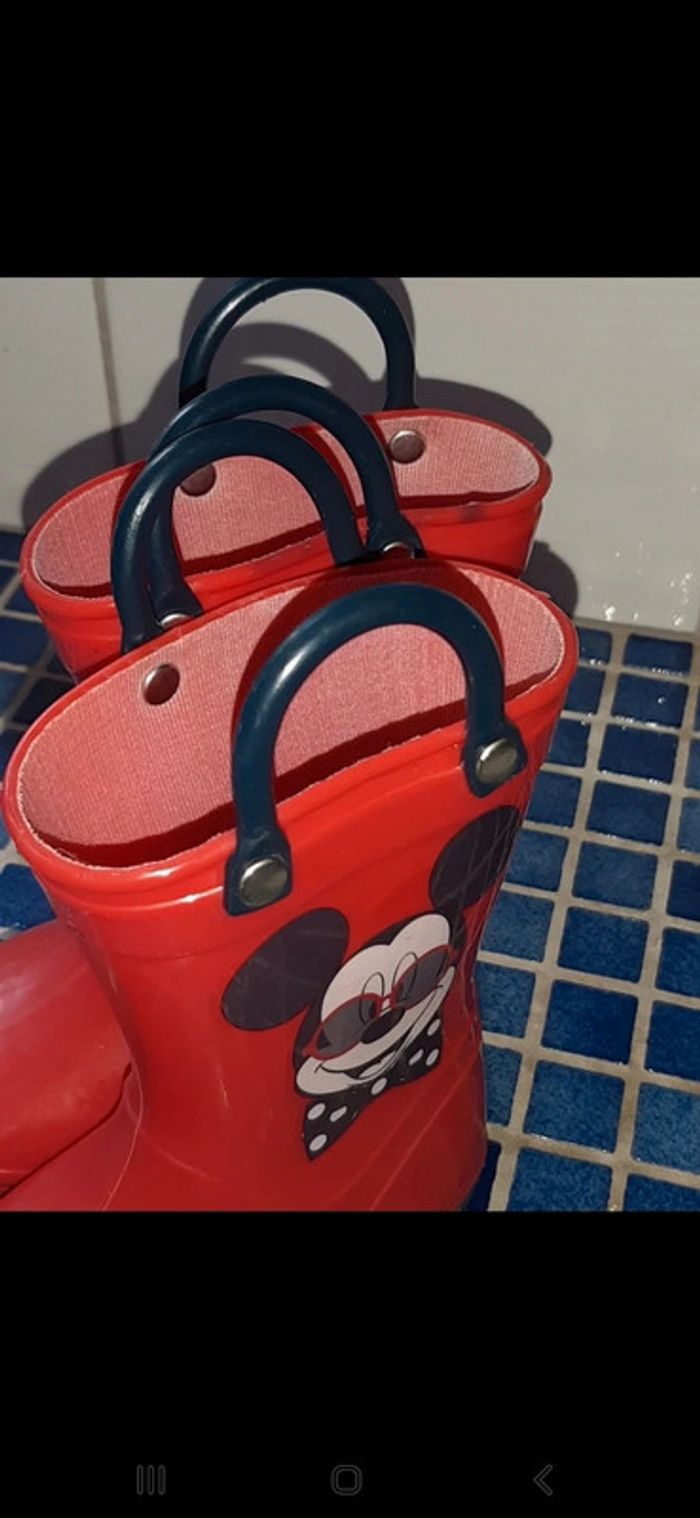 Bottes de pluie Mickey disney taille 20 - photo numéro 3